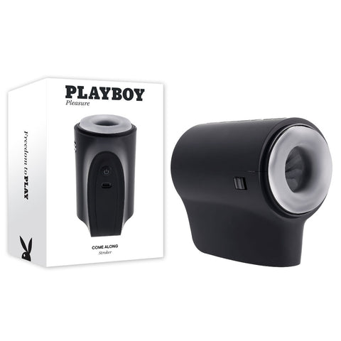 Playboy Pleasure COME ALONG - USB Rechargeable Vibrating Stroker - Image 1