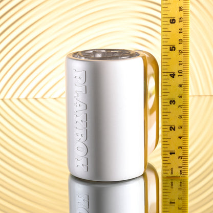 Playboy Pleasure SPIN DOCTOR - White Vibrating & Spinning Stroker
