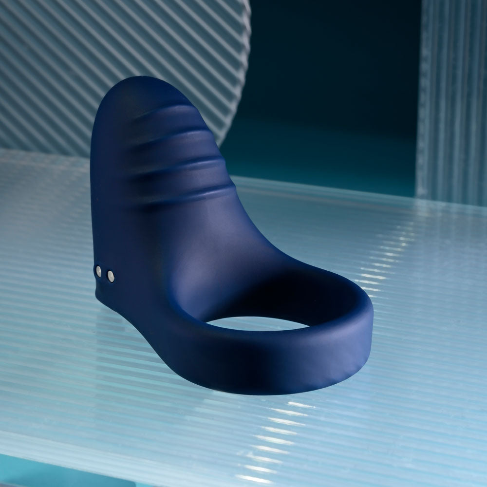 Playboy Pleasure PLEASURE POINT - Blue Vibrating Cock Ring
