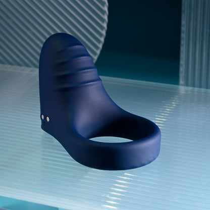 Playboy Pleasure PLEASURE POINT - Blue Vibrating Cock Ring