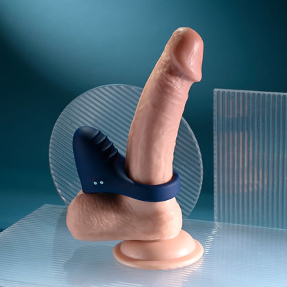 Playboy Pleasure PLEASURE POINT - Blue Vibrating Cock Ring