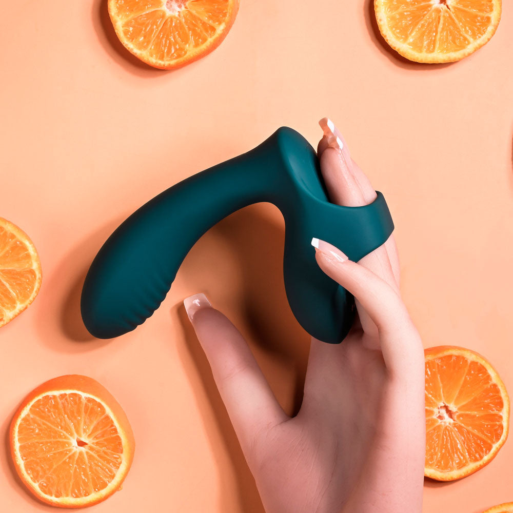 Playboy Pleasure WRAPPED AROUND YOUR FINGER - Green Finger Stimulator