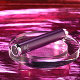 Playboy Pleasure AMETHYST - Purple 12.4 cm USB Rechargeable Glass Tipped Mini Vibrator - Image 4