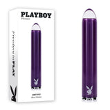 Playboy Pleasure AMETHYST - Purple 12.4 cm USB Rechargeable Glass Tipped Mini Vibrator - Image 1