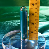 Playboy Pleasure EMERALD - Blue 9.1 cm USB Rechargeable Glass Tipped Bullet - Image 8