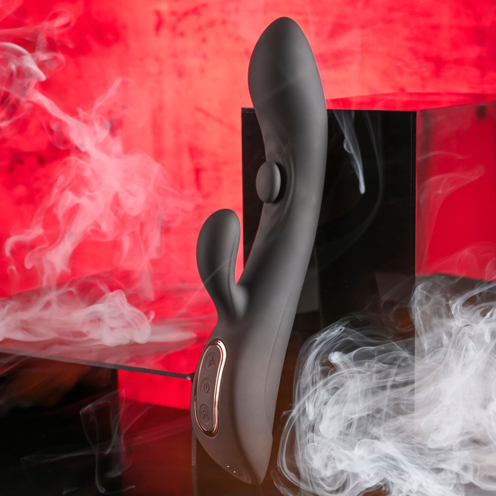 Playboy Pleasure THATS THE SPOT - Black 23.3 cm Rabbit Vibrator