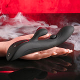 Playboy Pleasure THATS THE SPOT - Black 23.3 cm USB Rechargeable Rabbit Vibrator with G-Spot Tapper - Image 4