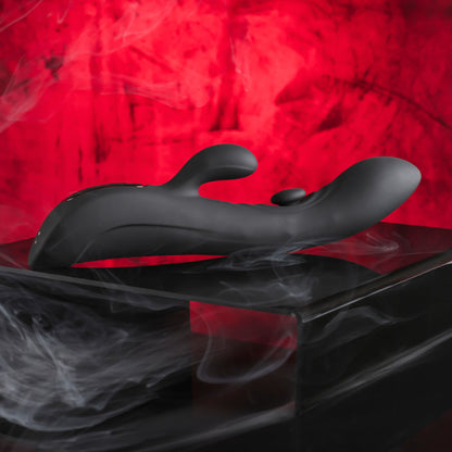 Playboy Pleasure THATS THE SPOT - Black 23.3 cm Rabbit Vibrator