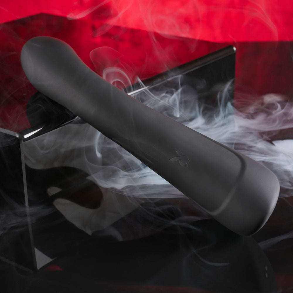 Playboy Pleasure THATS THE SPOT - Black 23.3 cm Rabbit Vibrator