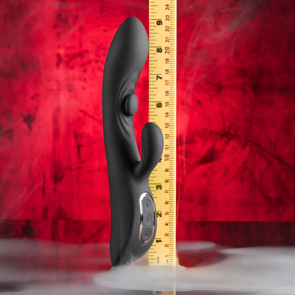 Playboy Pleasure THATS THE SPOT - Black 23.3 cm Rabbit Vibrator