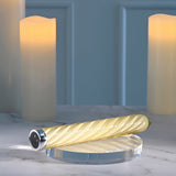 Playboy Pleasure TWIST OF FATE - Yellow Glass 17.5 cm USB Rechargeable Vibrator - Image 5