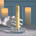 Playboy Pleasure TWIST OF FATE - Yellow Glass 17.5 cm USB Rechargeable Vibrator