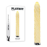 Playboy Pleasure TWIST OF FATE - Yellow Glass 17.5 cm USB Rechargeable Vibrator - Image 1