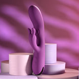 Playboy Pleasure BUSY BUNNY - Purple 22.6 cm USB Rechargeable Rabbit Vibrator with Tapping Shaft - Image 2