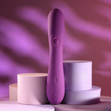 Playboy Pleasure BUSY BUNNY - Purple 22.6 cm USB Rechargeable Rabbit Vibrator with Tapping Shaft - Image 4