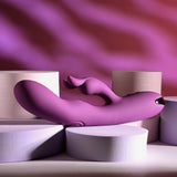 Playboy Pleasure BUSY BUNNY - Purple 22.6 cm USB Rechargeable Rabbit Vibrator with Tapping Shaft - Image 6