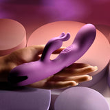 Playboy Pleasure BUSY BUNNY - Purple 22.6 cm USB Rechargeable Rabbit Vibrator with Tapping Shaft - Image 7