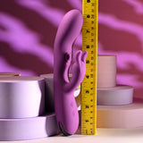 Playboy Pleasure BUSY BUNNY - Purple 22.6 cm USB Rechargeable Rabbit Vibrator with Tapping Shaft - Image 8