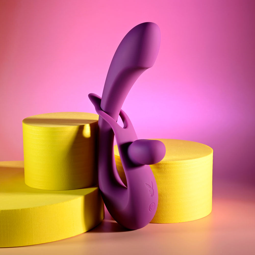 Playboy Pleasure CHA CHA SLIDE - Purple 20 cm Rabbit Vibrator