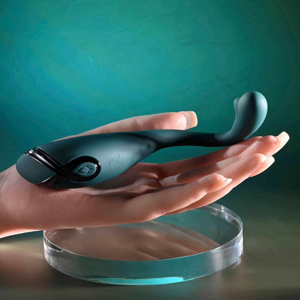 Playboy Pleasure PINPOINT PERFECTION - Green 19.3 cm Poseable Vibrator