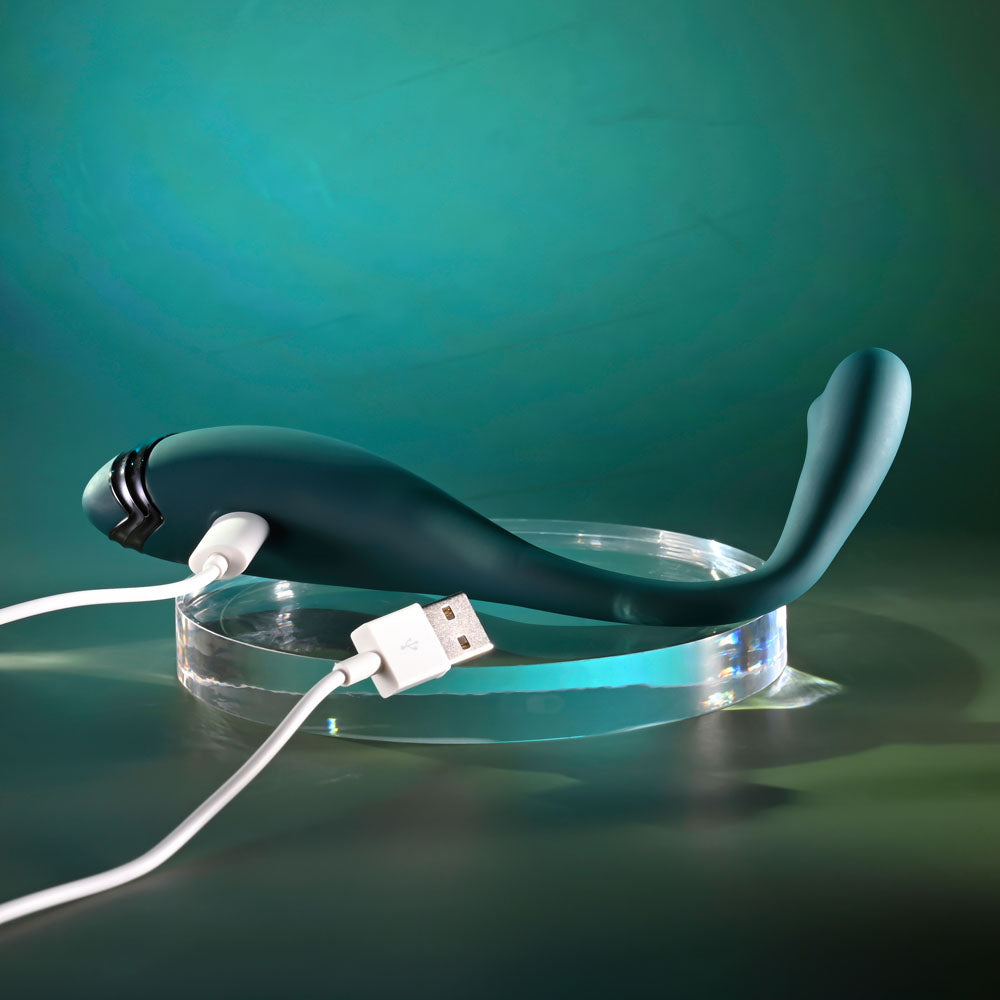 Playboy Pleasure PINPOINT PERFECTION - Green 19.3 cm Poseable Vibrator