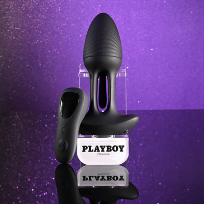 Playboy Pleasure RIM SHOT - Black 11.4 cm Vibrating Butt Plug