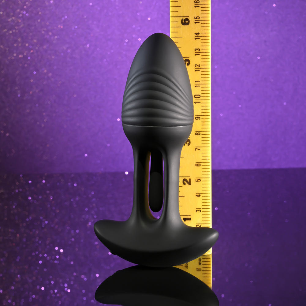 Playboy Pleasure RIM SHOT - Black 11.4 cm Vibrating Butt Plug