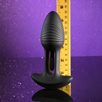 Playboy Pleasure RIM SHOT - Black 11.4 cm Vibrating Butt Plug