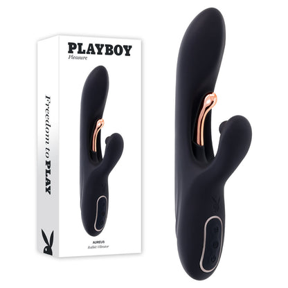 Playboy Pleasure AUREUS - Black 22.7 cm Rabbit Vibrator