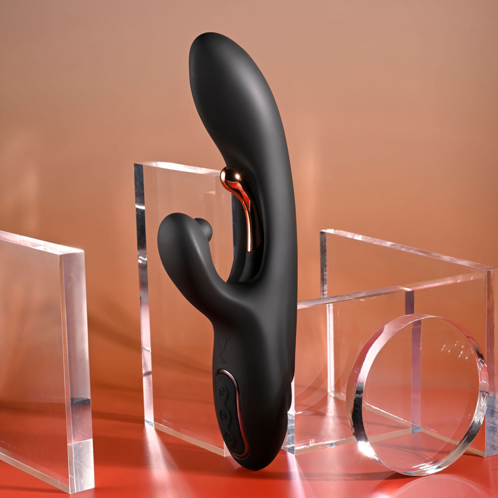 Playboy Pleasure AUREUS - Black 22.7 cm Rabbit Vibrator
