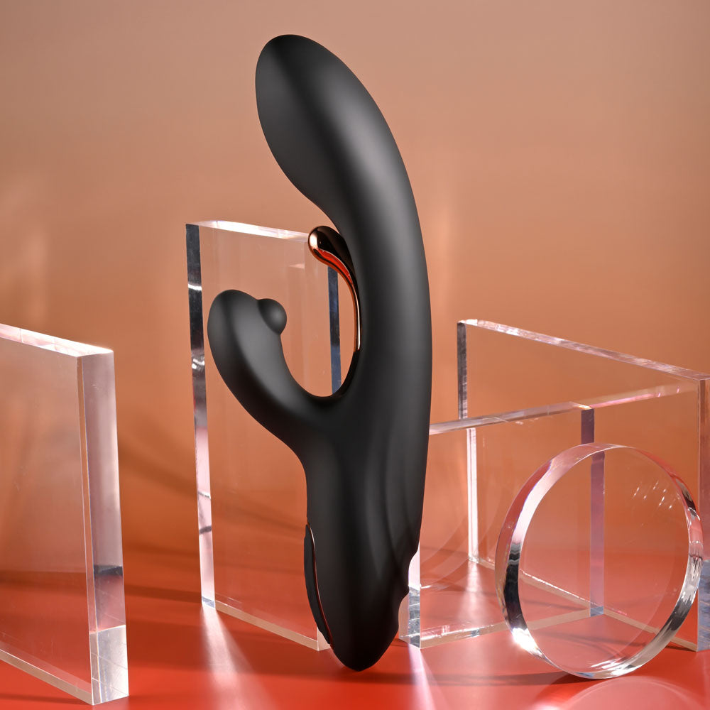 Playboy Pleasure AUREUS - Black 22.7 cm Rabbit Vibrator