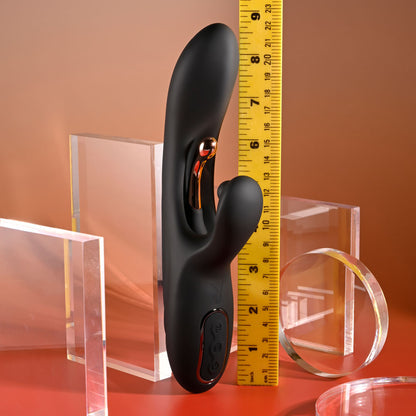 Playboy Pleasure AUREUS - Black 22.7 cm Rabbit Vibrator