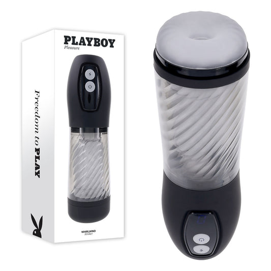 Playboy Pleasure WHIRLWIND - Clear Thrusting and Spinning Auto Stroker