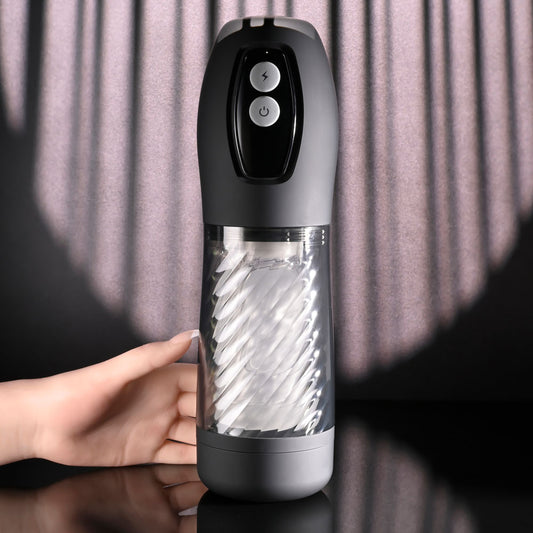 Playboy Pleasure WHIRLWIND - Clear Thrusting and Spinning Auto Stroker