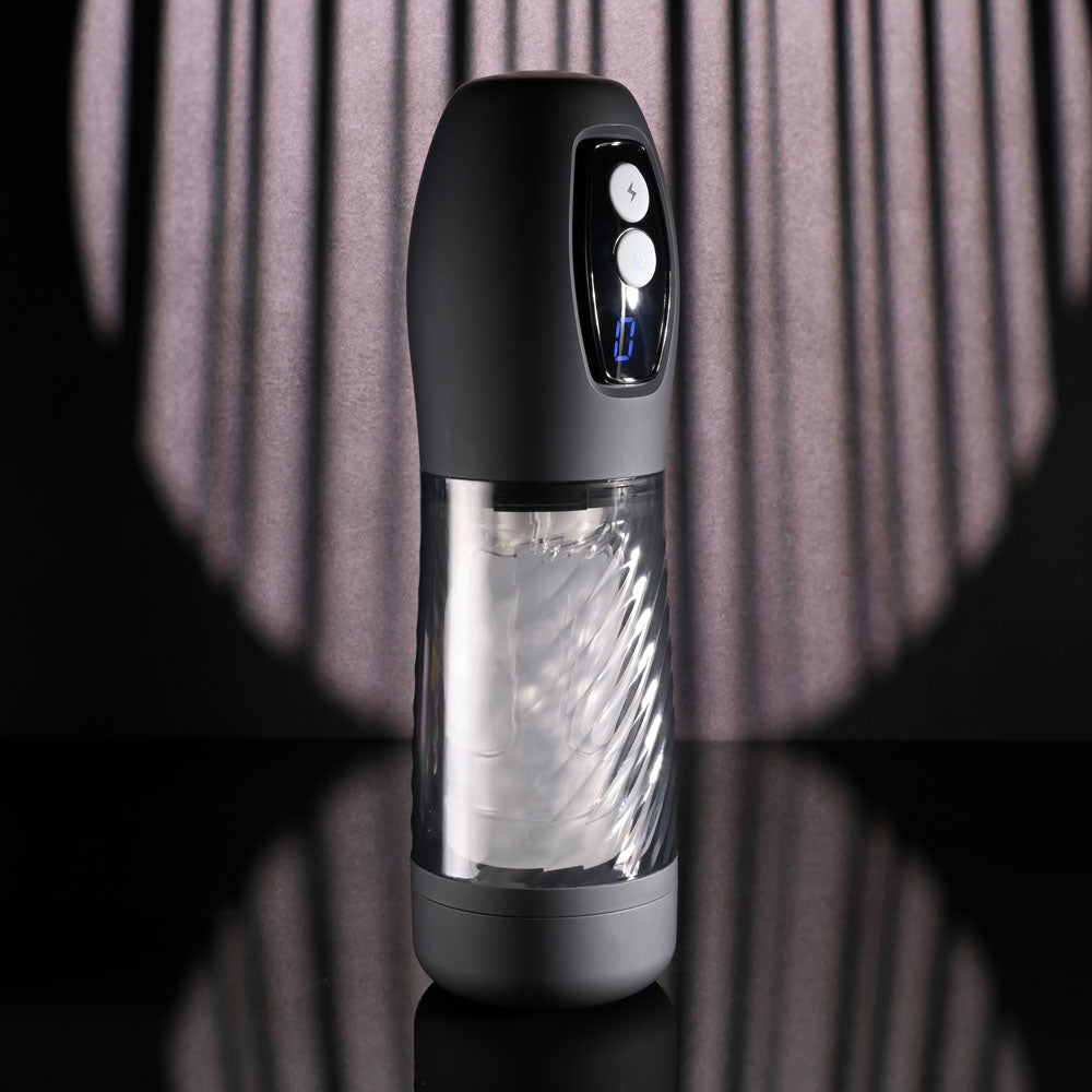 Playboy Pleasure WHIRLWIND - Clear Thrusting and Spinning Auto Stroker