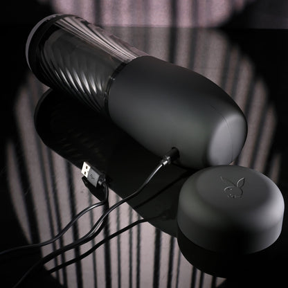 Playboy Pleasure WHIRLWIND - Clear Thrusting and Spinning Auto Stroker