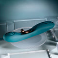 Playboy Pleasure AURELIE - Green 22.7 cm USB Rechargeable Vibrator with Internal Flicker