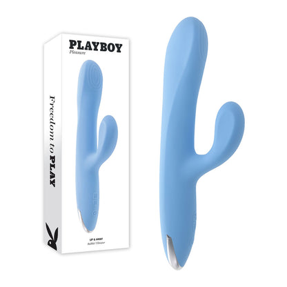 Playboy Pleasure UP AND AWAY - Blue 26.7 cm Rabbit Vibrator