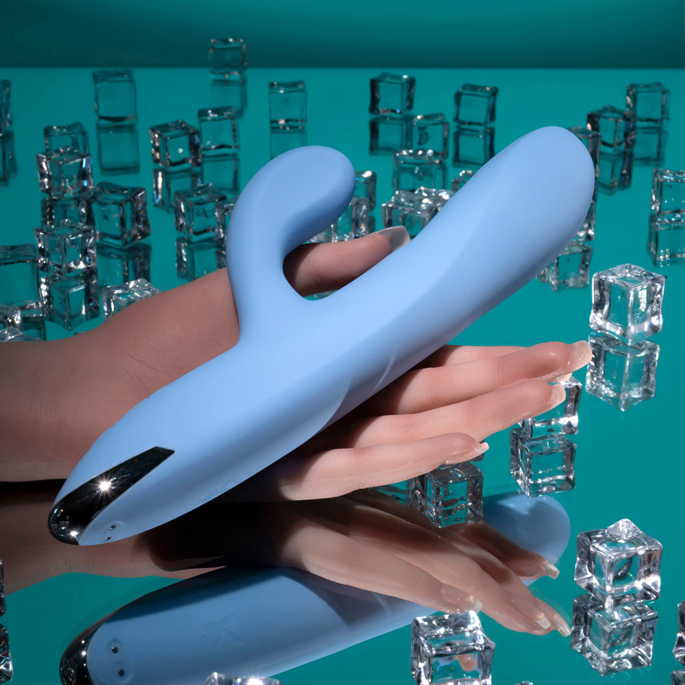 Playboy Pleasure UP AND AWAY - Blue 26.7 cm Rabbit Vibrator