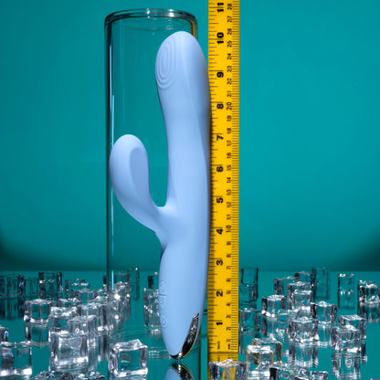 Playboy Pleasure UP AND AWAY - Blue 26.7 cm Rabbit Vibrator