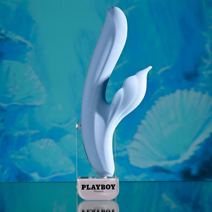 Playboy Pleasure IN BLOOM - Blue Thrusting Tapping & Heating Dual