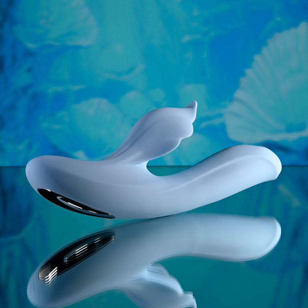 Playboy Pleasure IN BLOOM - Blue Thrusting Tapping & Heating Dual
