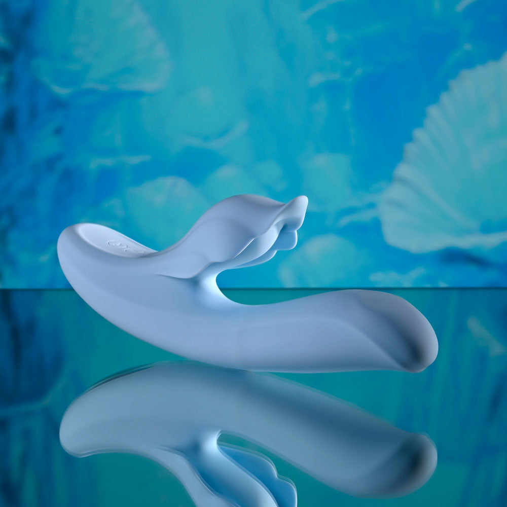 Playboy Pleasure IN BLOOM - Blue Thrusting Tapping & Heating Dual
