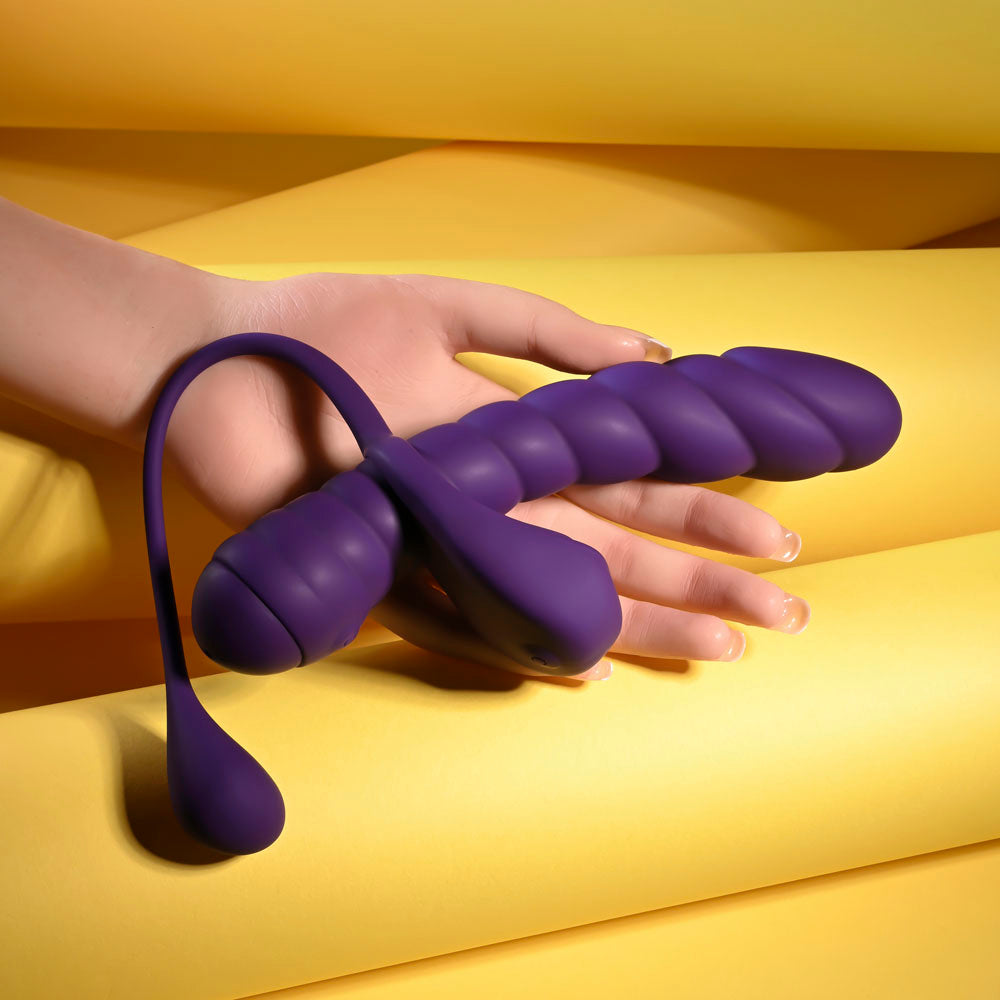 Playboy Pleasure TWISTED PLAYGROUND - Purple Vibrator and Cock Ring