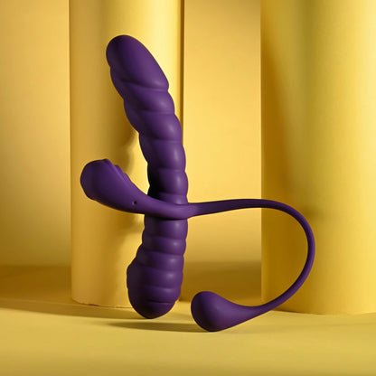 Playboy Pleasure TWISTED PLAYGROUND - Purple Vibrator and Cock Ring