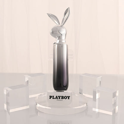 Playboy Pleasure BUNNY ON THE GO - Black/Chrome 18.6 cm Vibrator