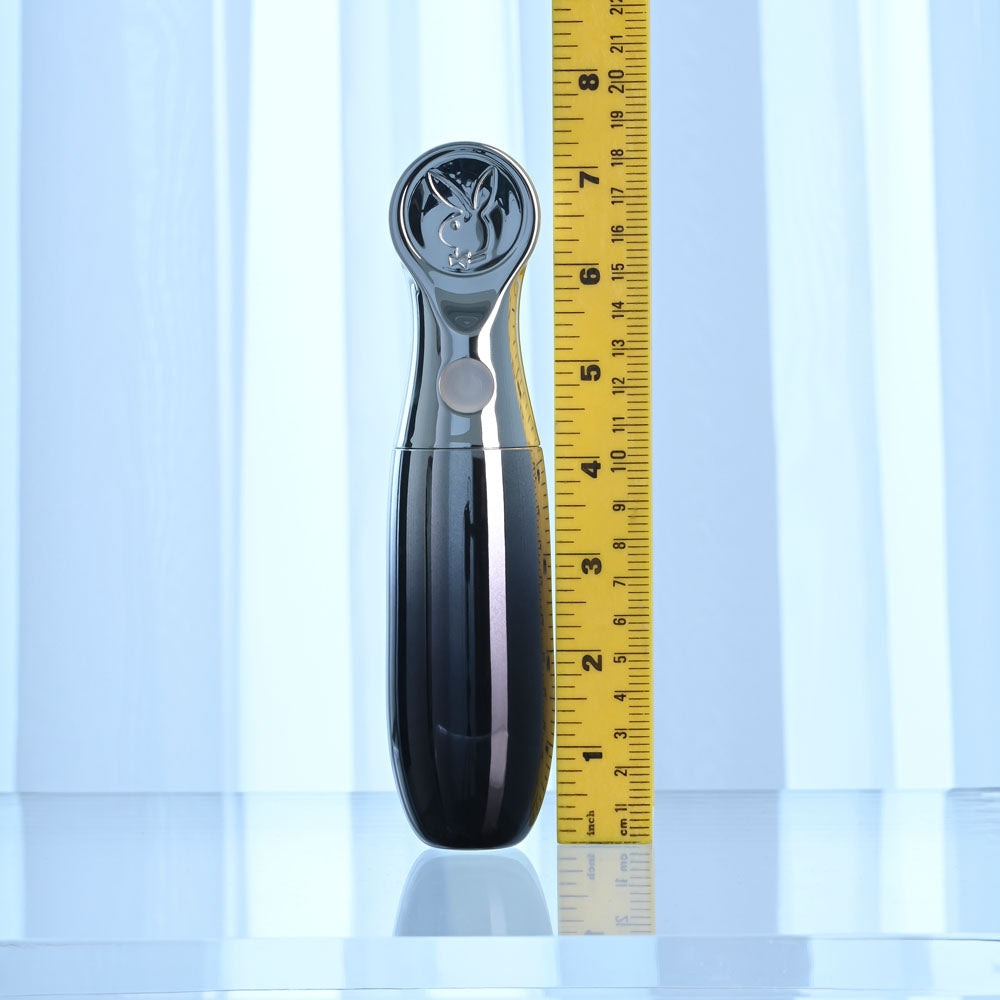 Playboy Pleasure BON VOYAGE - Black/Chrome 18.7 cm Tapping Vibrator