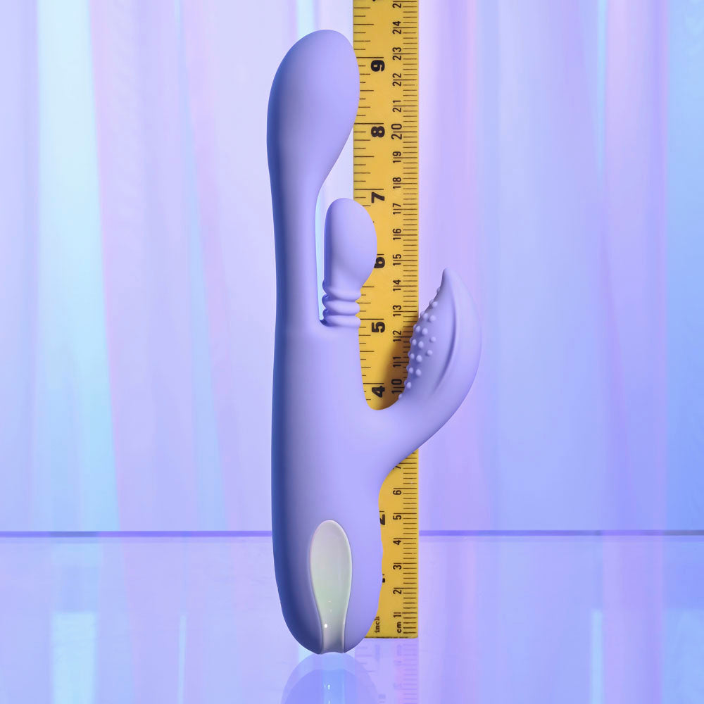 Playboy Pleasure NUBBIN RUBBIN - Purple Thrusting Rabbit Vibrator