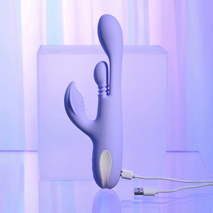 Playboy Pleasure NUBBIN RUBBIN - Purple Thrusting Rabbit Vibrator