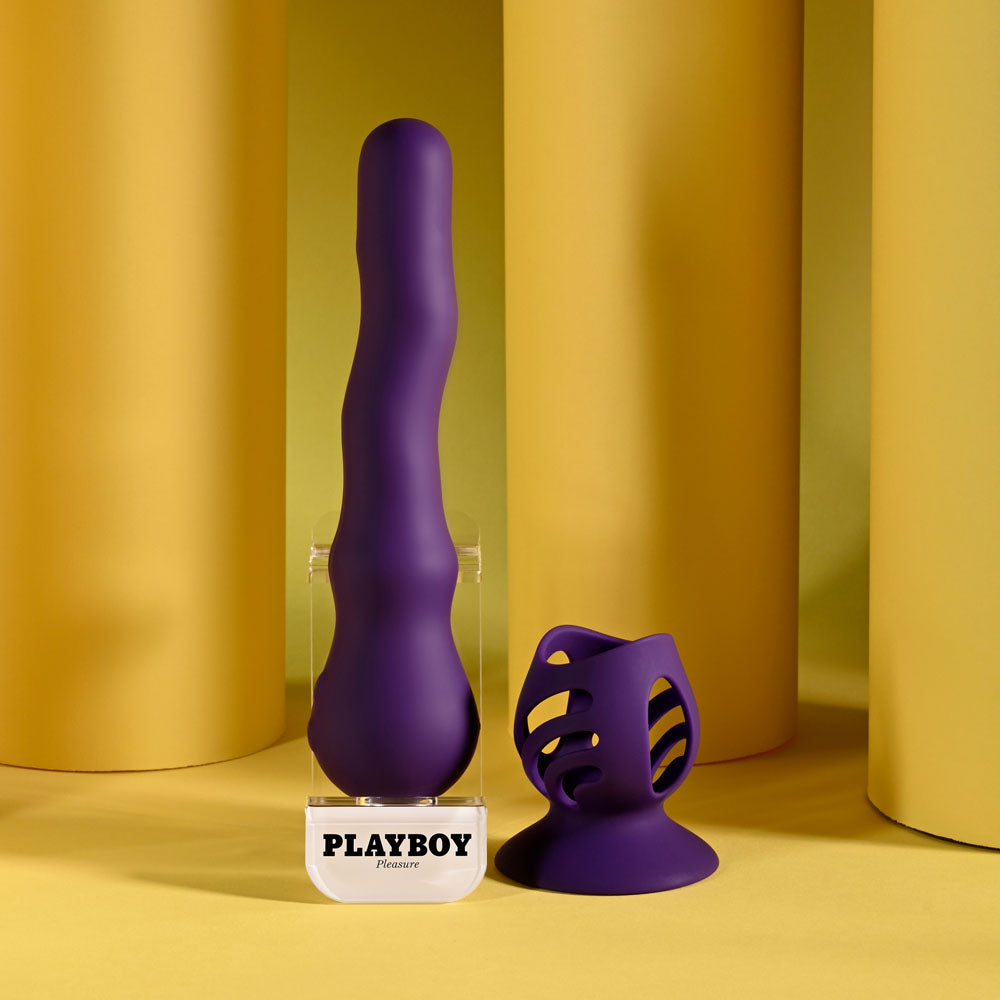 Playboy Pleasure WIGGLE IT - Purple 23.9 cm Wiggling Vibrator
